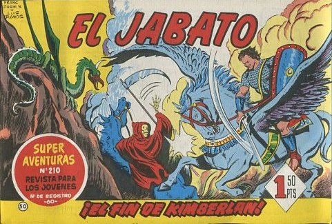 EL JABATO NUMERO 50: EL FIN DE KIMBERLAN. SUPER AVENTURAS. EDICION FACSIMIL.