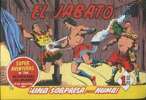 EL JABATO NUMERO 76:  UNA SORPRESA PARA NUMA. SUPER AVENTURAS. EDICION FACSIMIL.