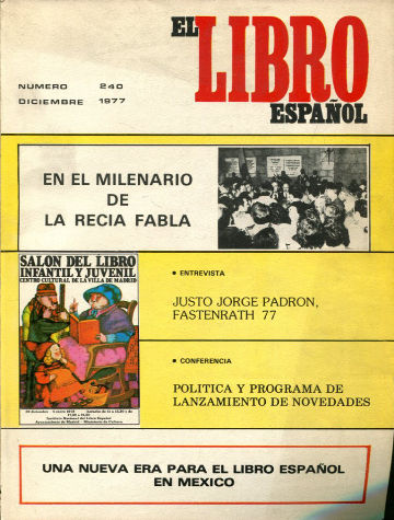 EL LIBRO ESPAÑOL Nº 240. REVISTA MENSUAL DEL INSTITUTO NACIONAL DEL LIBRO ESPAÑOL.