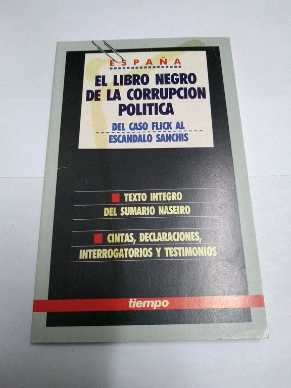 El libro negro de la corrupción política