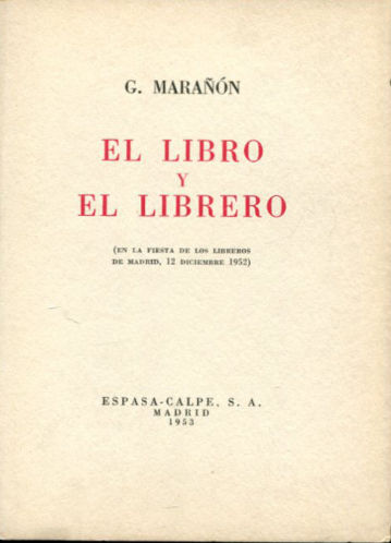 EL LIBRO Y EL LIBRERO.