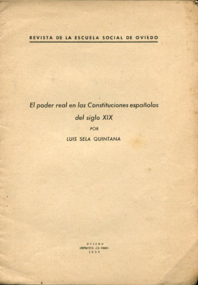 EL PODER REAL EN LAS CONSTITUYENTES ESPAÑOLAS DEL SIGLO XIX.