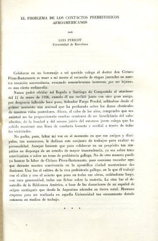 EL PROBLEMA DE LOS CONTACTOS PREHISTORICOS AFROAMERICANOS.