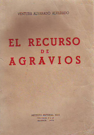 EL RECURSO DE AGRAVIOS.