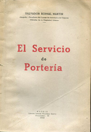 EL SERVICIO DE PORTERÍA.