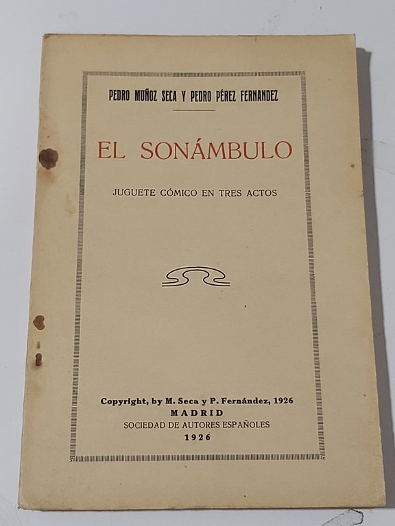 el sonámbulo