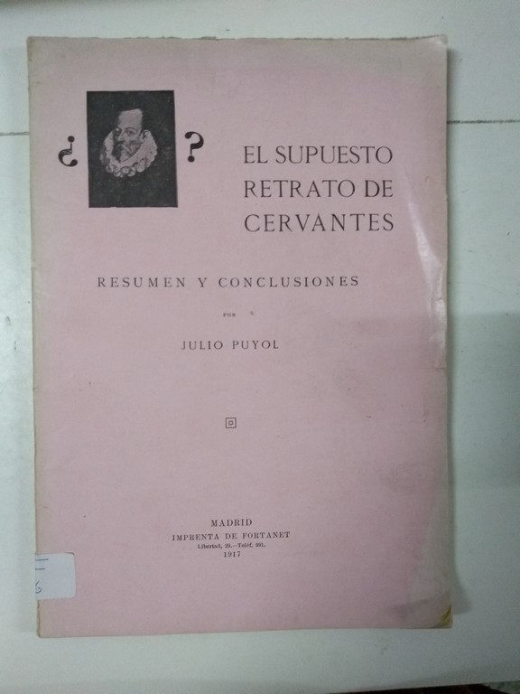 El supuesto retrato de Cervantes