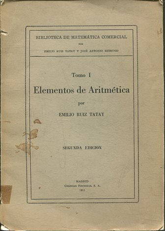 ELEMENTOS DE ARITMETICA.