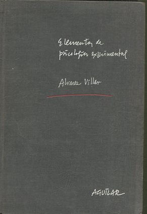 ELEMENTOS DE PSICOLOGIA EXPERIMENTAL.