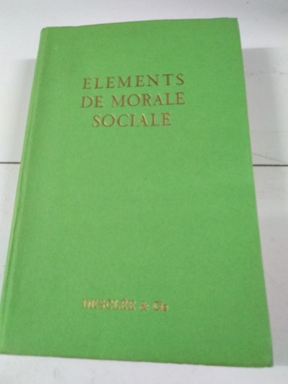 Elements de morale sociale