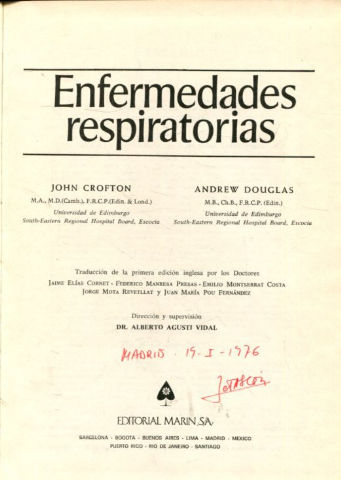 ENFERMEDADES RESPIRATORIAS.