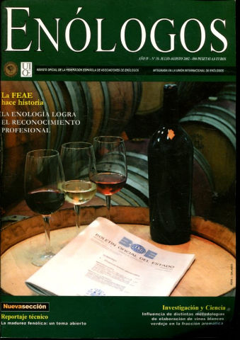 ENOLOGOS. REVISTA OFICIAL DE LA FEDERACION ESPAÑOLA DE ASOCIACIONES DE ENOLOGOS. Nº 18.