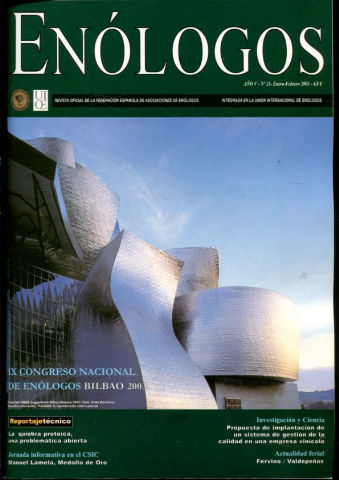 ENOLOGOS. REVISTA OFICIAL DE LA FEDERACION ESPAÑOLA DE ASOCIACIONES DE ENOLOGOS. Nº 21.