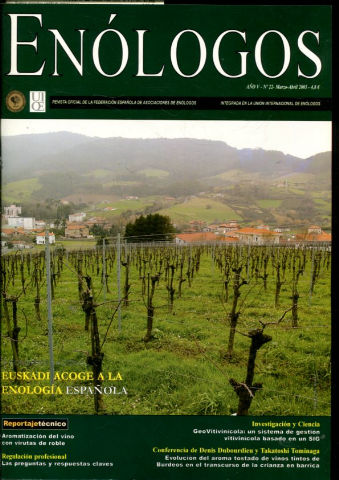 ENOLOGOS. REVISTA OFICIAL DE LA FEDERACION ESPAÑOLA DE ASOCIACIONES DE ENOLOGOS. Nº 22.