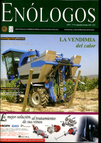 ENOLOGOS. REVISTA OFICIAL DE LA FEDERACION ESPAÑOLA DE ASOCIACIONES DE ENOLOGOS. Nº 25.