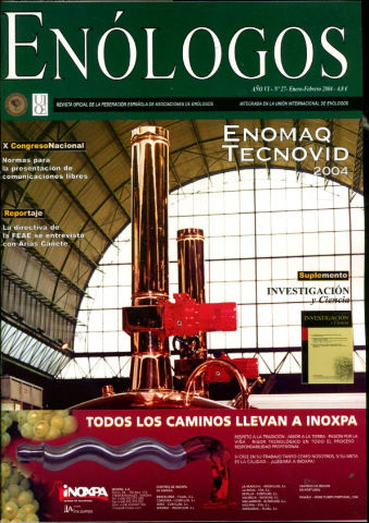 ENOLOGOS. REVISTA OFICIAL DE LA FEDERACION ESPAÑOLA DE ASOCIACIONES DE ENOLOGOS. Nº 27.