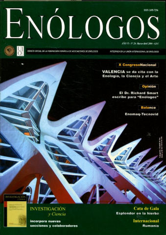 ENOLOGOS. REVISTA OFICIAL DE LA FEDERACION ESPAÑOLA DE ASOCIACIONES DE ENOLOGOS. Nº 28.