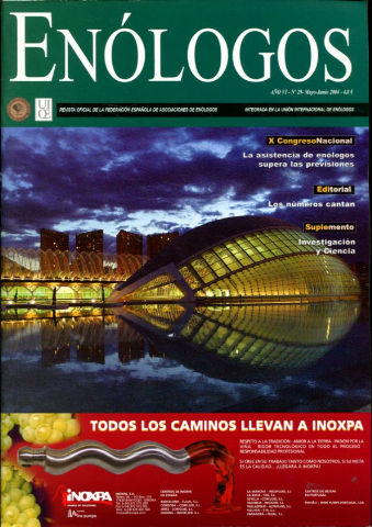 ENOLOGOS. REVISTA OFICIAL DE LA FEDERACION ESPAÑOLA DE ASOCIACIONES DE ENOLOGOS. Nº 29.