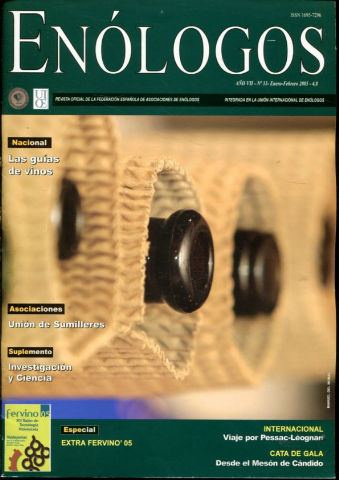 ENOLOGOS. REVISTA OFICIAL DE LA FEDERACION ESPAÑOLA DE ASOCIACIONES DE ENOLOGOS. Nº 33.