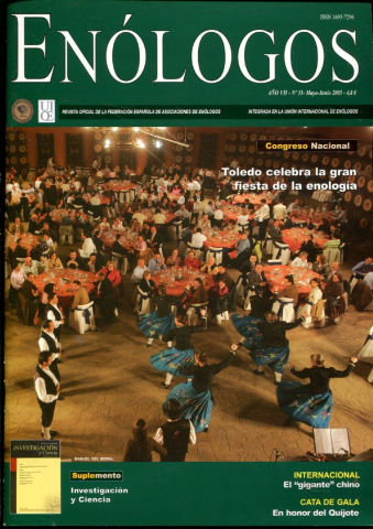 ENOLOGOS. REVISTA OFICIAL DE LA FEDERACION ESPAÑOLA DE ASOCIACIONES DE ENOLOGOS. Nº 35.