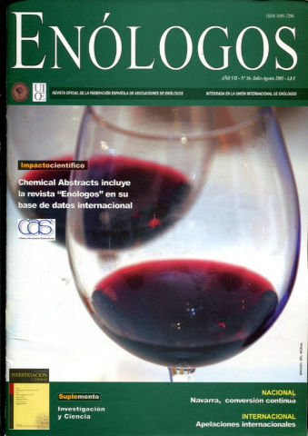 ENOLOGOS. REVISTA OFICIAL DE LA FEDERACION ESPAÑOLA DE ASOCIACIONES DE ENOLOGOS. Nº 36.