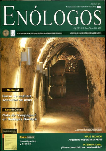 ENOLOGOS. REVISTA OFICIAL DE LA FEDERACION ESPAÑOLA DE ASOCIACIONES DE ENOLOGOS. Nº 39.