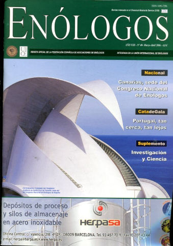 ENOLOGOS. REVISTA OFICIAL DE LA FEDERACION ESPAÑOLA DE ASOCIACIONES DE ENOLOGOS. Nº 40.