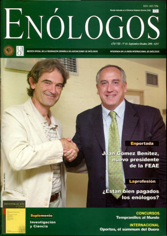 ENOLOGOS. REVISTA OFICIAL DE LA FEDERACION ESPAÑOLA DE ASOCIACIONES DE ENOLOGOS. Nº 43.