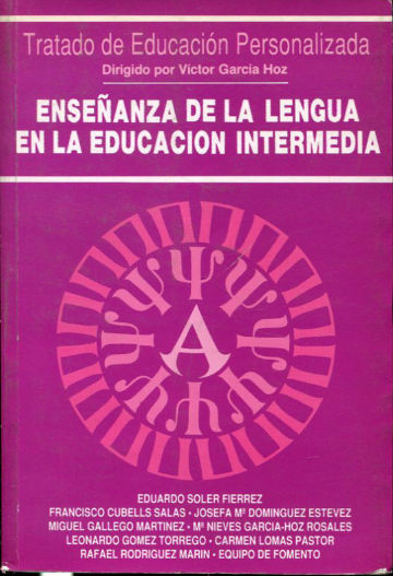 ENSEÑANZA DE LA LENGUA EN LA EDUCACION INTERMEDIA.