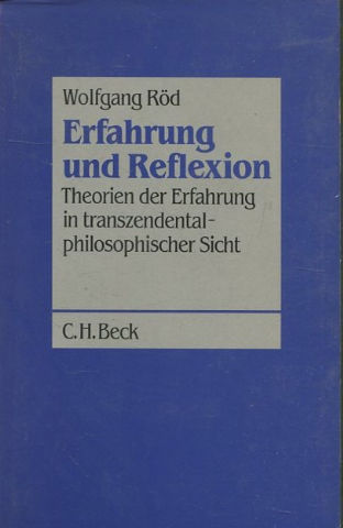 Erfahrung und Reflexion: Theorien der Erfahrung in transzendentalphilosophischer Sicht.