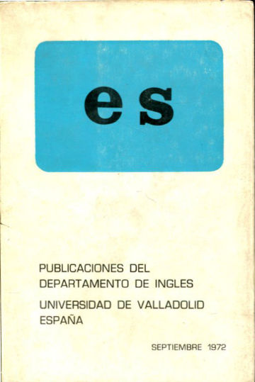 ES. PUBLICACIONES DEL DEPARTAMENTO DE INGLES DE LA UNIVERSIDAD DE VALLADOLID. Nº 2.