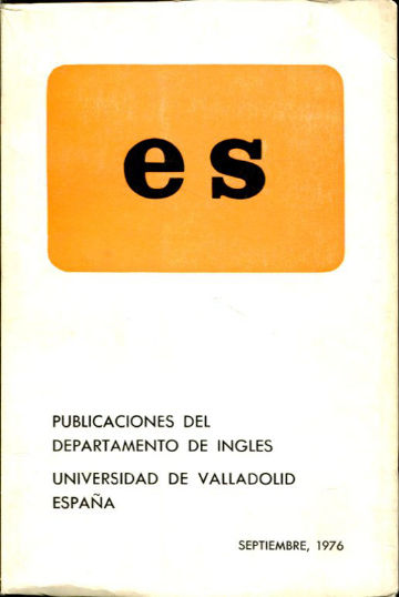 ES. PUBLICACIONES DEL DEPARTAMENTO DE INGLES DE LA UNIVERSIDAD DE VALLADOLID. Nº 6.