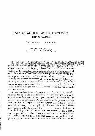 ESTADO ACTUAL DE LA FISIOLOGIA HIPOFISARIA.