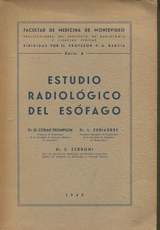 ESTUDIO RADIOLOGICO DEL ESOFAGO.