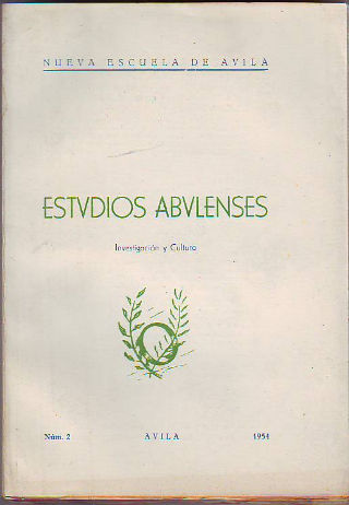 ESTUDIOS ABULENSES. Nº 2.