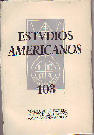 ESTUDIOS AMERICANOS. Nº 103.