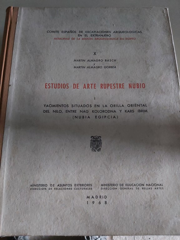 ESTUDIOS DE ARTE RUPESTRE NUBIO.