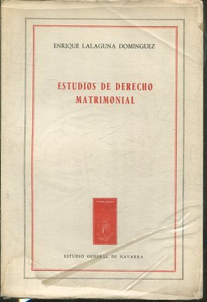 ESTUDIOS DE DERECHO MATRIMONIAL.