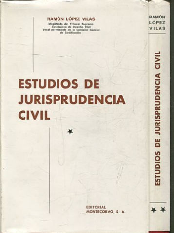 ESTUDIOS DE JURISPRUDENCIA CIVIL (2 TOMOS).