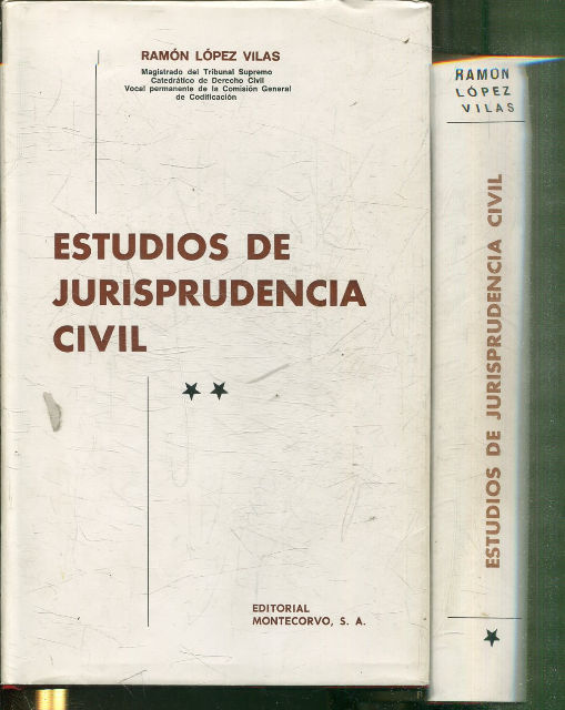 ESTUDIOS DE JURISPRUDENCIA CIVIL (2 VOLUMENES).