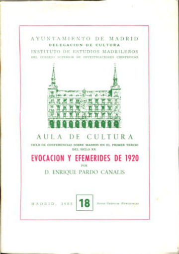 EVOCACION Y EFEMERIDES DE 1920.