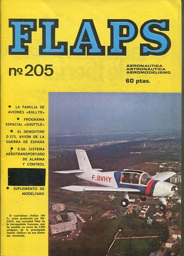 FLAPS. AERONAUTICA, ASTRONAUTICA, AEROMODELISMO. Nº 205.