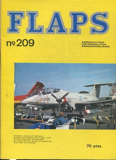 FLAPS. AERONAUTICA, ASTRONAUTICA, AEROMODELISMO. Nº 209.