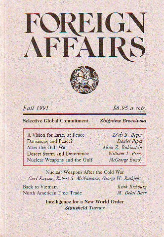 FOREIGN AFFAIRS. VOLUME 70, NUMBER 4. FALL 1991.