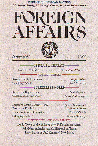 FOREIGN AFFAIRS. VOLUME 72, NUMBER 2. SPRING 1993.