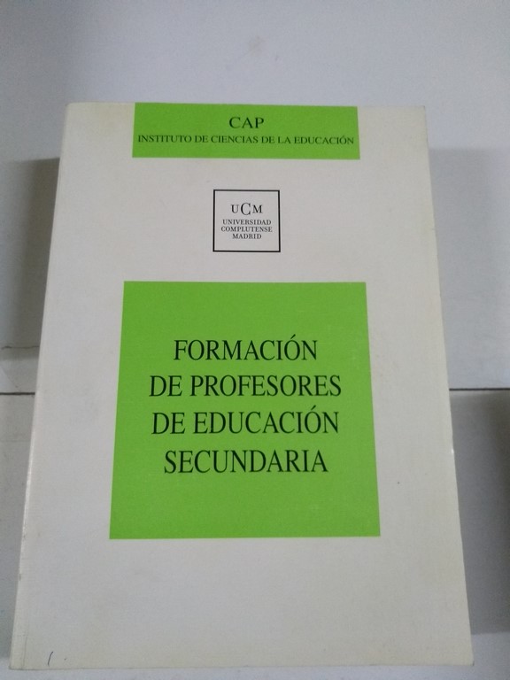 Formación de profesores de educación secundaria