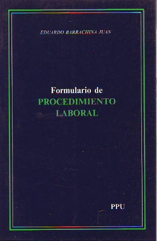 FORMULARIO DE PROCEDIMIENTO LABORAL.