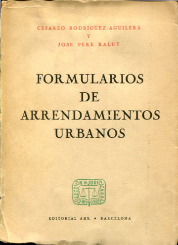 FORMULARIOS DE ARRENDAMIENTOS URBANOS.