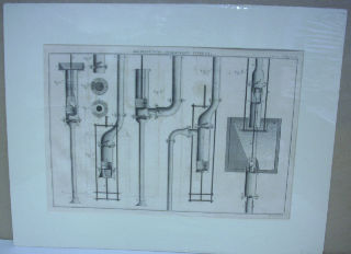 GRABADO AL COBRE-GRAVURE SUR CUIVRE: ARCHITECTURE HYDRAULIQUE.