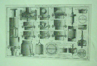 GRABADO AL COBRE-GRAVURE SUR CUIVRE: ARCHITECTURE HYDRAULIQUE.